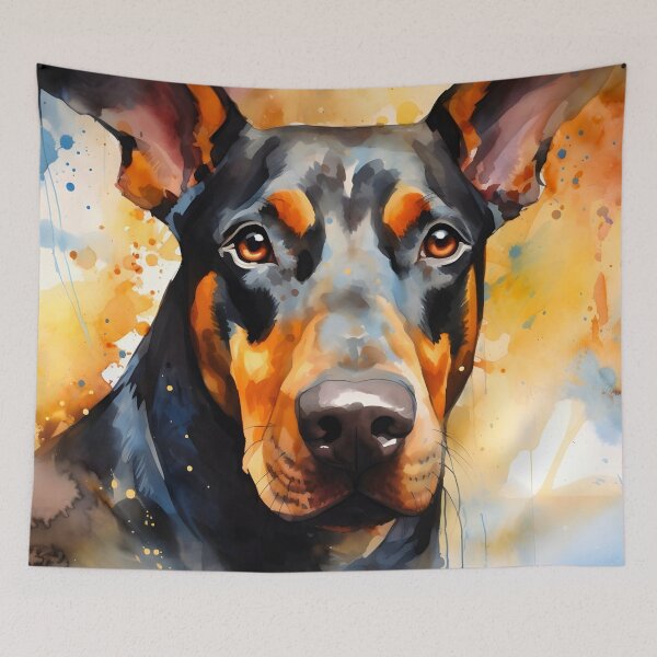 Artikelvorschau, Aquarell Dobermann Pinscher entworfen und verkauft von TheAnimalZ00.