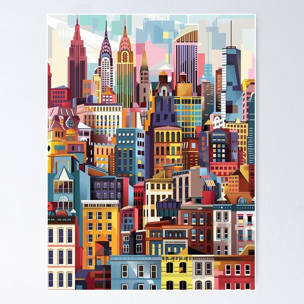 Item preview, New York City Skyline designed and sold by itgonbebiblical.