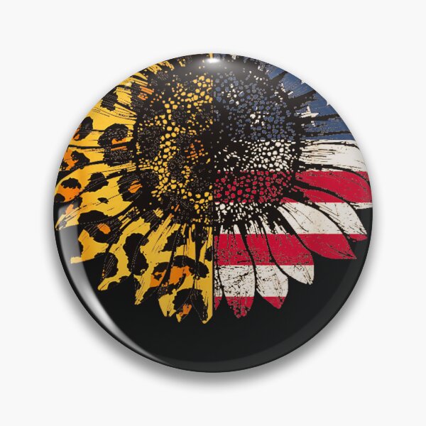 Item preview, 4Th Of July Sunflower American Flag Leopard Funny Women Kids designed and sold by AnnetteHanns.