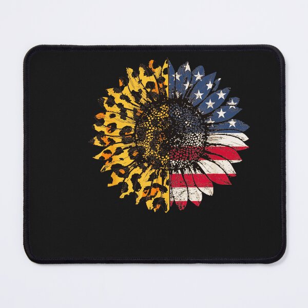 Item preview, 4Th Of July Sunflower American Flag Leopard Funny Women Kids designed and sold by AnnetteHanns.