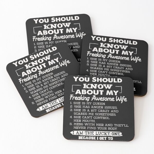 Item preview, 5 Things You Should Know About My Freaking Awesome Wife designed and sold by AnnetteHanns.