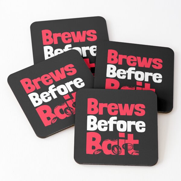 Item preview, Brews Before Bait Coffee fishing T-Shirt designed and sold by Printhubs123.