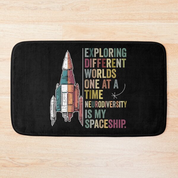 Item preview, Exploring different worlds one at a time neurodiversity  is my spaceship. designed and sold by NeliaThiziri.