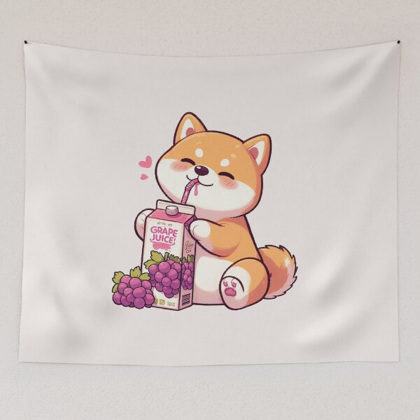 Item preview, Grape Juice Shiba Inu designed and sold by LemuellTrends.