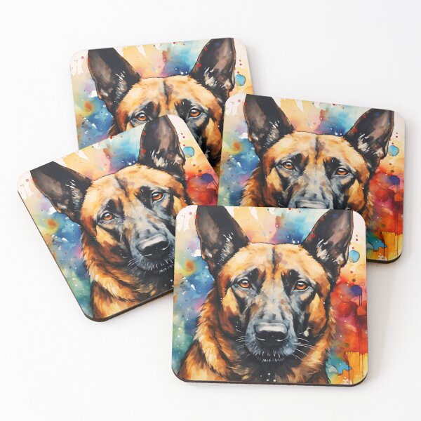 Item preview, Watercolor Belgian Malinois designed and sold by TheAnimalZ00.