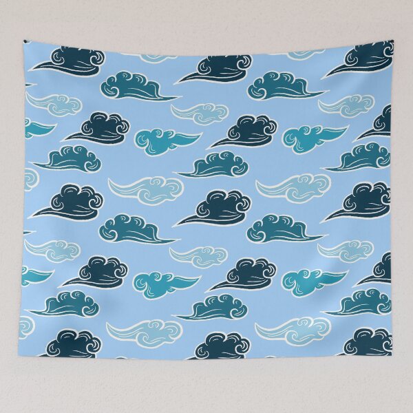 Item preview, Cloudy day seamless pattern designed and sold by pinkyfish1010.