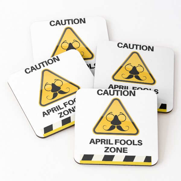 Item preview,  Caution: April Fools' Zone, AprilFoolsDay  designed and sold by RadiantRoost.