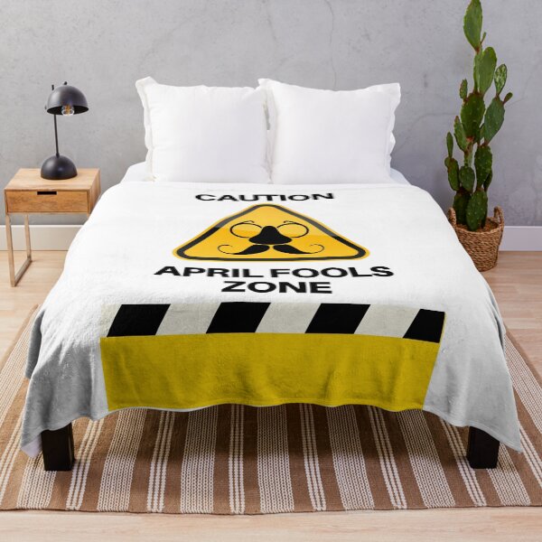 Item preview,  Caution: April Fools' Zone, AprilFoolsDay  designed and sold by RadiantRoost.