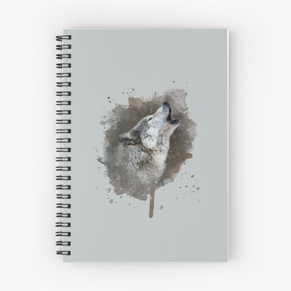 Item preview, Wolf Howling Watercolor designed and sold by antonietta40.
