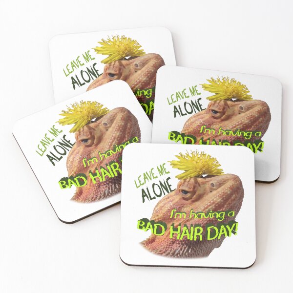 Item preview, BAD HAIR DAY with Bearded Dragon designed and sold by VWSArt.
