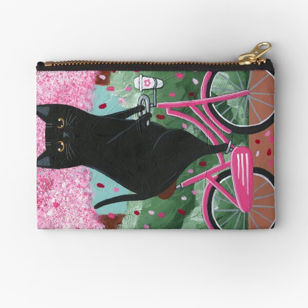 Item preview, Black Cat Spring Bicycle Ride 2024 designed and sold by KilkennyCat Art.