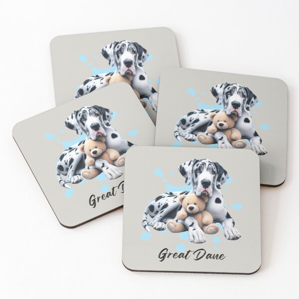 Item preview, Color Drawing of a Harlequin Great Dane  designed and sold by critterpatchusa.