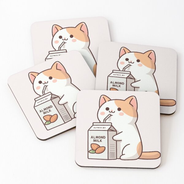 Item preview, Almond Milk Cat designed and sold by LemuellTrends.