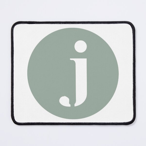 Item preview, Lowercase Alphabet J in Green Circle Modern Monogram Family Name Initial designed and sold by Ching Teoh.