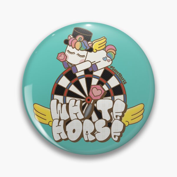 Item preview, DARTS Gives You Wings! (White Horse) designed and sold by love4darts.