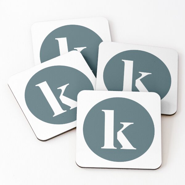 Item preview, Lowercase Alphabet K in Green Circle Modern Monogram Family Name Initial designed and sold by Ching Teoh.