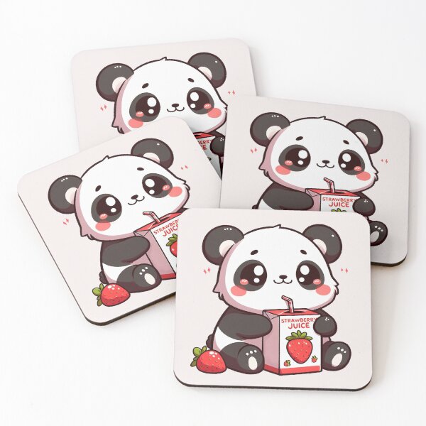 Item preview, Strawberry Juice Panda designed and sold by LemuellTrends.