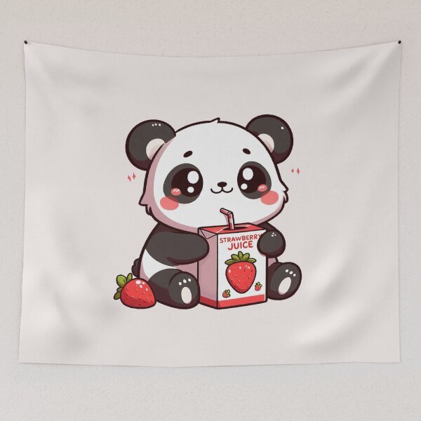 Item preview, Strawberry Juice Panda designed and sold by LemuellTrends.