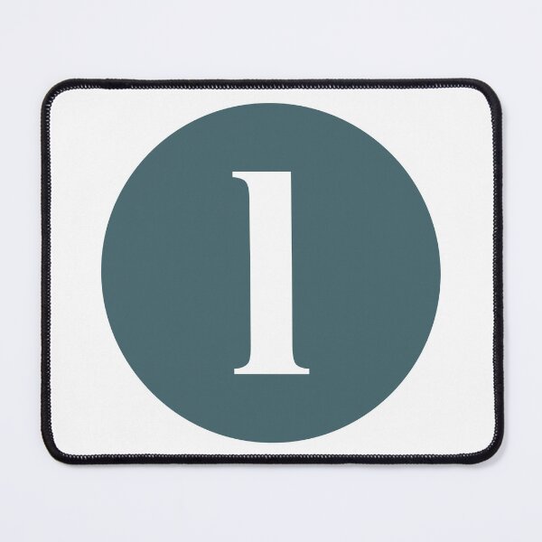Item preview, Lowercase Alphabet L in Green Circle Modern Monogram Family Name Initial designed and sold by Ching Teoh.
