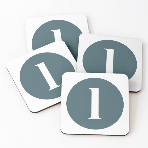 Item preview, Lowercase Alphabet L in Green Circle Modern Monogram Family Name Initial designed and sold by Ching Teoh.