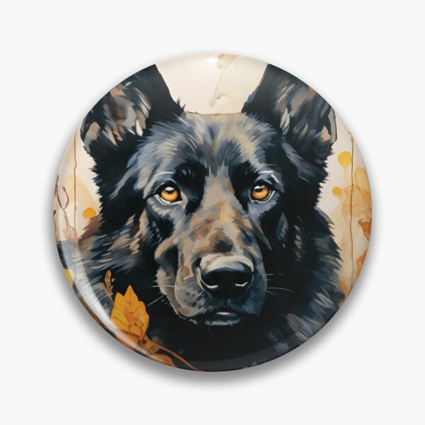 Item preview, Watercolor Black German Shepherd designed and sold by TheAnimalZ00.