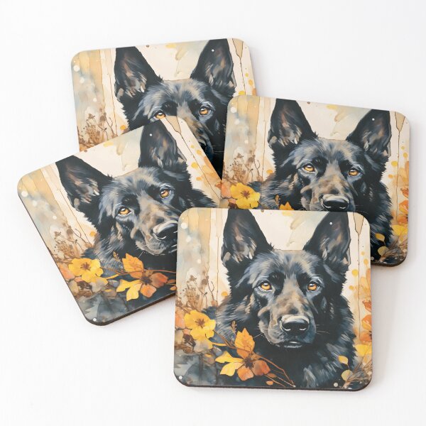 Item preview, Watercolor Black German Shepherd designed and sold by TheAnimalZ00.