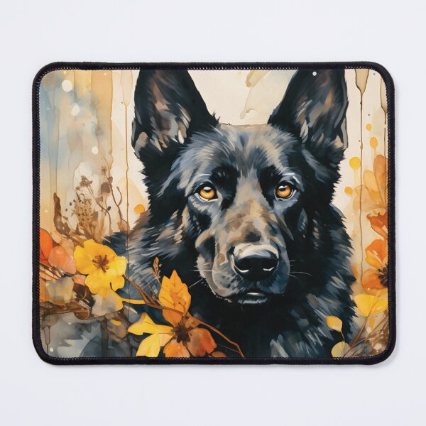 Item preview, Watercolor Black German Shepherd designed and sold by TheAnimalZ00.