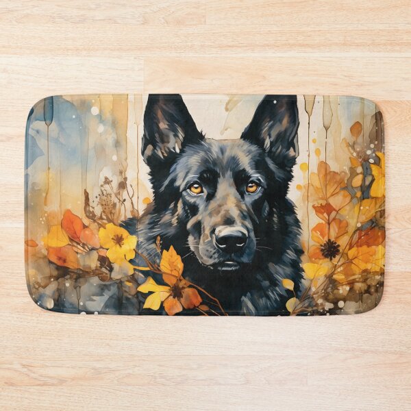 Item preview, Watercolor Black German Shepherd designed and sold by TheAnimalZ00.
