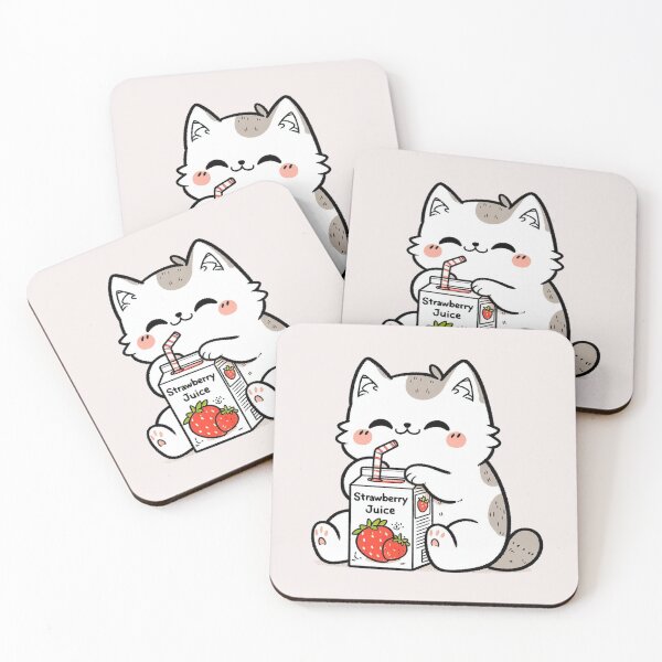 Item preview, Strawberry Juice Cat designed and sold by LemuellTrends.