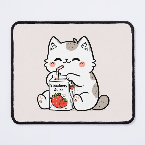 Item preview, Strawberry Juice Cat designed and sold by LemuellTrends.