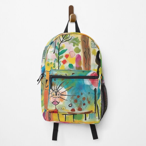 Item preview, Child Drawing Kid Children Doodle Imagination Creativity Freedom Expression Love Sun Animals Trees Colorful Cat designed and sold by Sarcastic Narwhal.