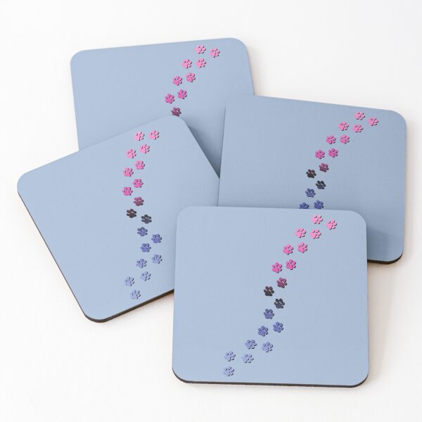 Item preview, Pawsitivily Adorable Omnisexual Pride Flag Paw Prints, Omnisexual Pride Design designed and sold by Travelslightly.