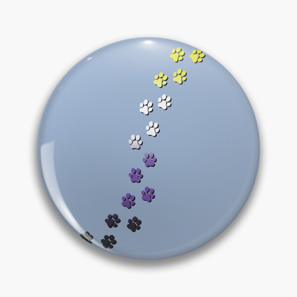 Item preview, Pawsitivily Adorable Nonbinary Pride Flag Paw Prints, Enby Pride Design designed and sold by Travelslightly.