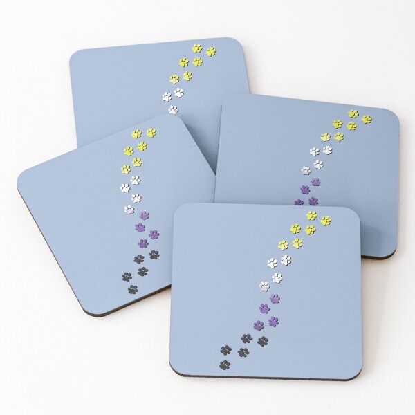 Item preview, Pawsitivily Adorable Nonbinary Pride Flag Paw Prints, Enby Pride Design designed and sold by Travelslightly.