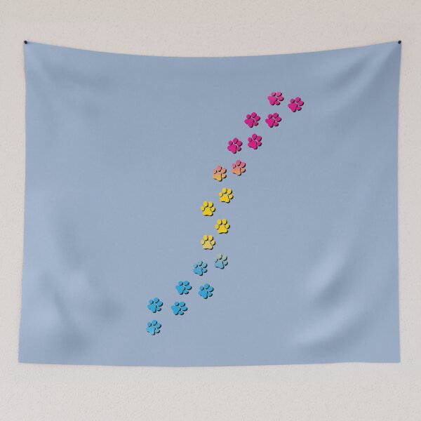 Item preview, Pawsitivily Adorable Pansexual Pride Flag Paw Prints, Pan Pride Design designed and sold by Travelslightly.