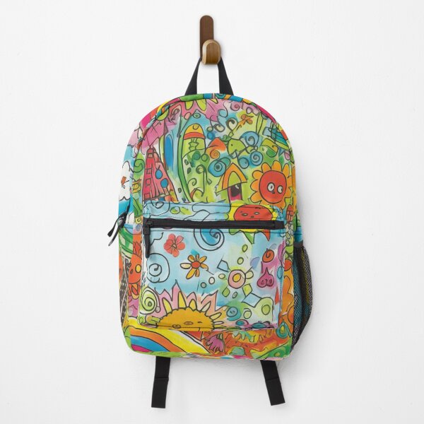 Item preview, Child Drawing Kid Children Doodle Imagination Creativity Freedom Expression Love Sun Animals Trees Colorful Flowers designed and sold by Sarcastic Narwhal.