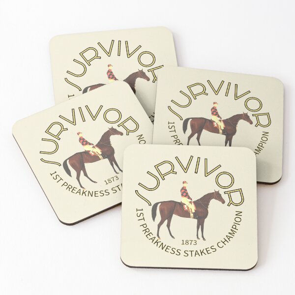Item preview, Survivor 1873 1st Preakness Stakes Champion horse racing design designed and sold by Ginny Luttrell.