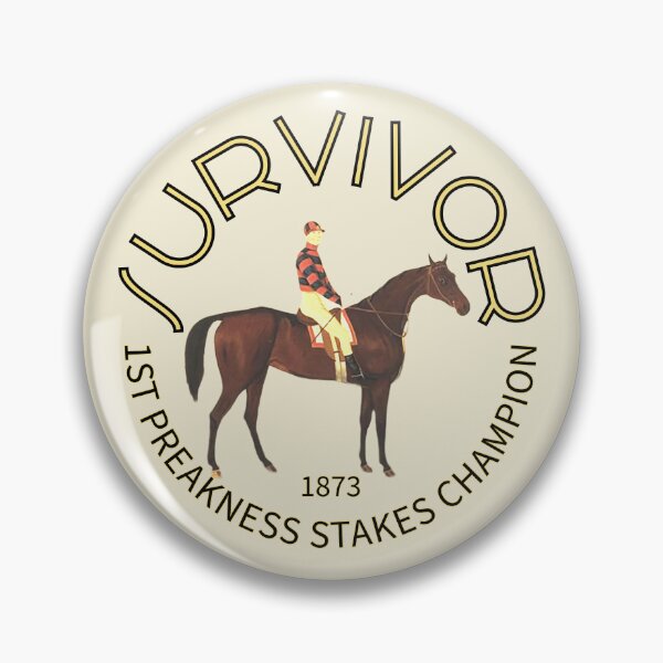 Item preview, Survivor 1873 1st Preakness Stakes Champion horse racing design designed and sold by Ginny Luttrell.