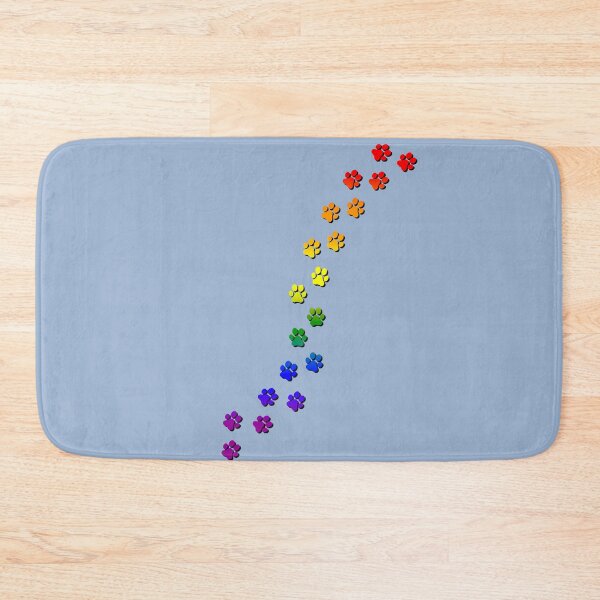 Item preview, Pawsitivily Adorable LGBTQIA+ Pride Flag Paw Prints, Rainbow Pride Design designed and sold by Travelslightly.