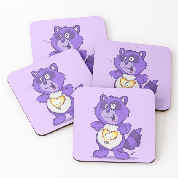 Item preview, Bright Heart Raccoon designed and sold by Oh Sweet Barnacles.