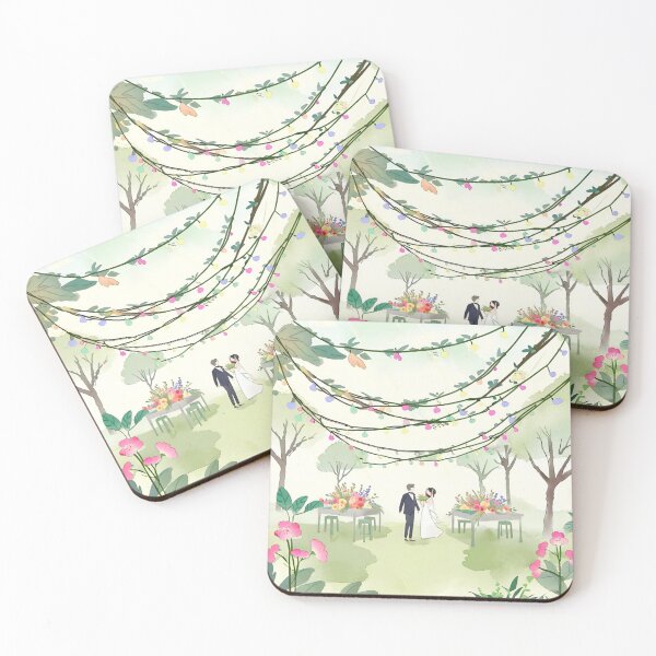 Item preview, Wedding in Springtime with Blossoms and Greenery designed and sold by woohoohoo.
