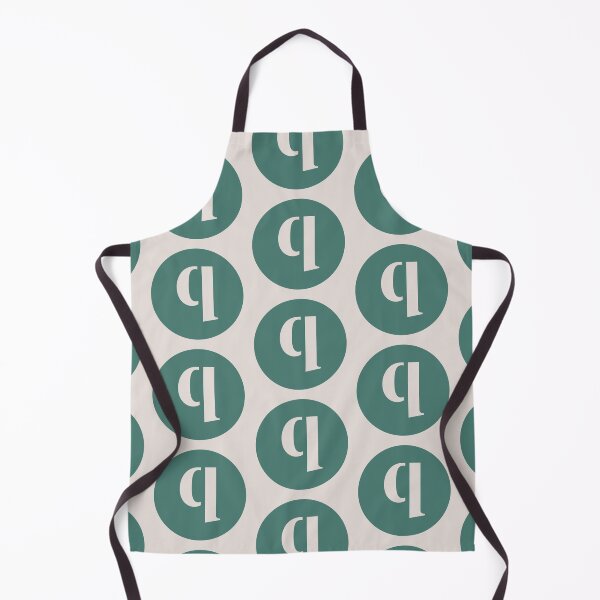 Item preview, Lowercase Alphabet Q in Green Circle Modern Monogram Family Name Initial designed and sold by Ching Teoh.