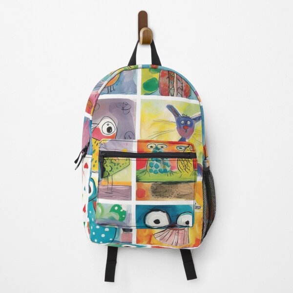 Item preview, Child Drawing Kid Children Doodle Imagination Creativity Freedom Expression Love Sun Animals Trees Colorful Birds designed and sold by Sarcastic Narwhal.