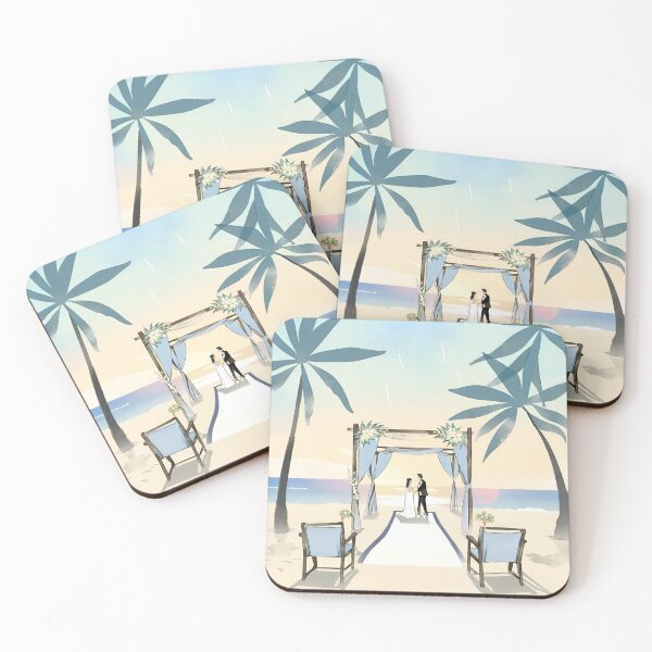 Item preview, Sweet Sunset Beach Wedding in Summer designed and sold by woohoohoo.