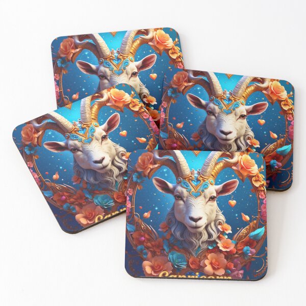 Artikelvorschau, Sternzeichen Steinbock, herzförmig entworfen und verkauft von ZodiacWonders.