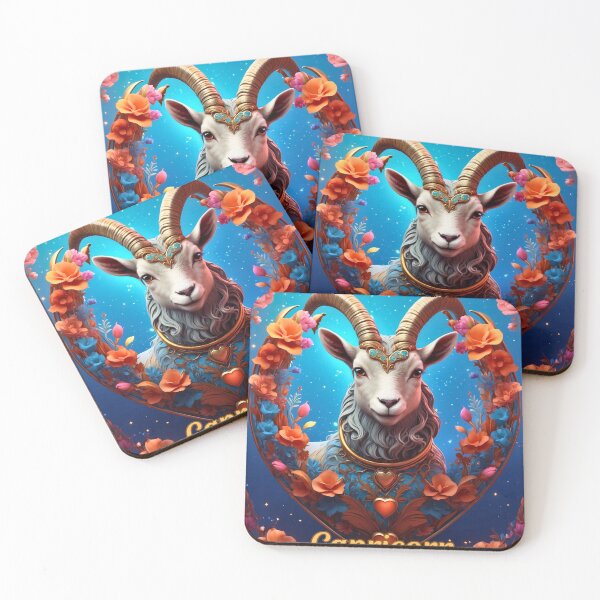 Artikelvorschau, Sternzeichen Steinbock, herzförmig entworfen und verkauft von ZodiacWonders.