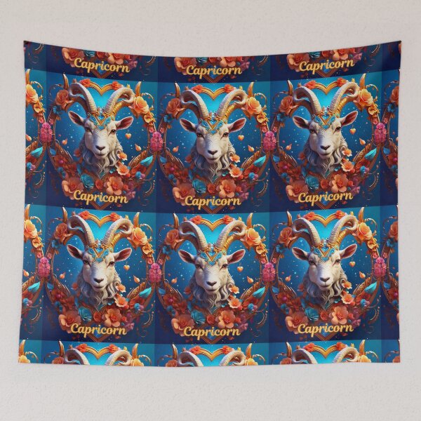 Artikelvorschau, Sternzeichen Steinbock, herzförmig entworfen und verkauft von ZodiacWonders.