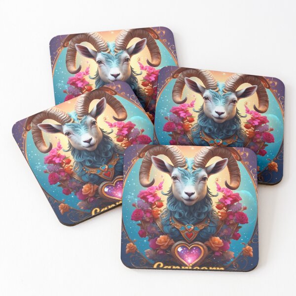 Artikelvorschau, Sternzeichen Steinbock, herzförmig entworfen und verkauft von ZodiacWonders.