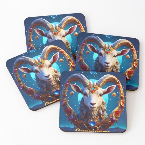 Artikelvorschau, Sternzeichen Steinbock, herzförmig entworfen und verkauft von ZodiacWonders.