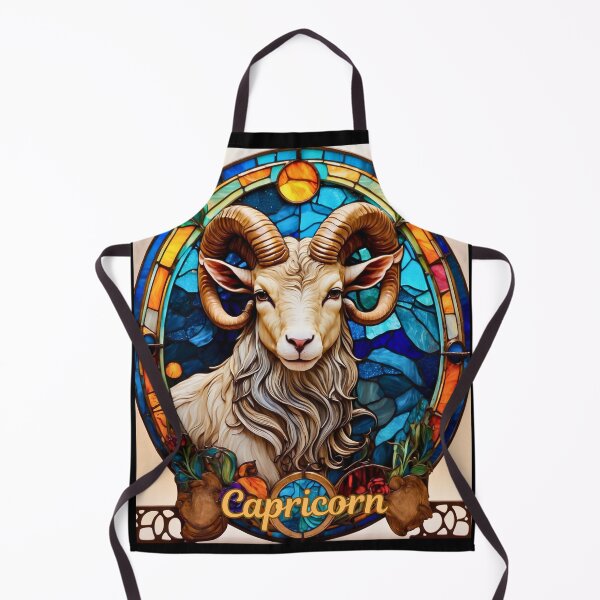 Artikelvorschau, Sternzeichen Steinbock, Buntglas entworfen und verkauft von ZodiacWonders.